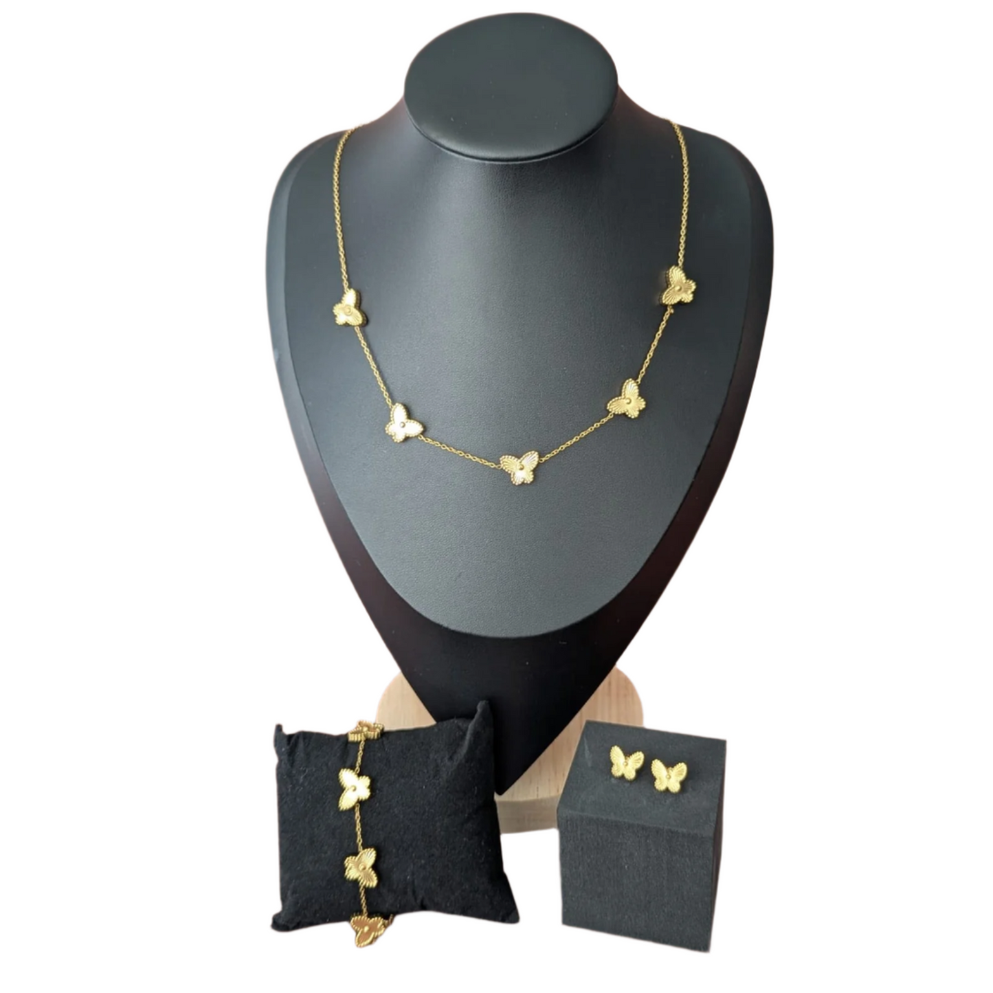 Butterfly Set (Earrings, Necklace & Bracelet)