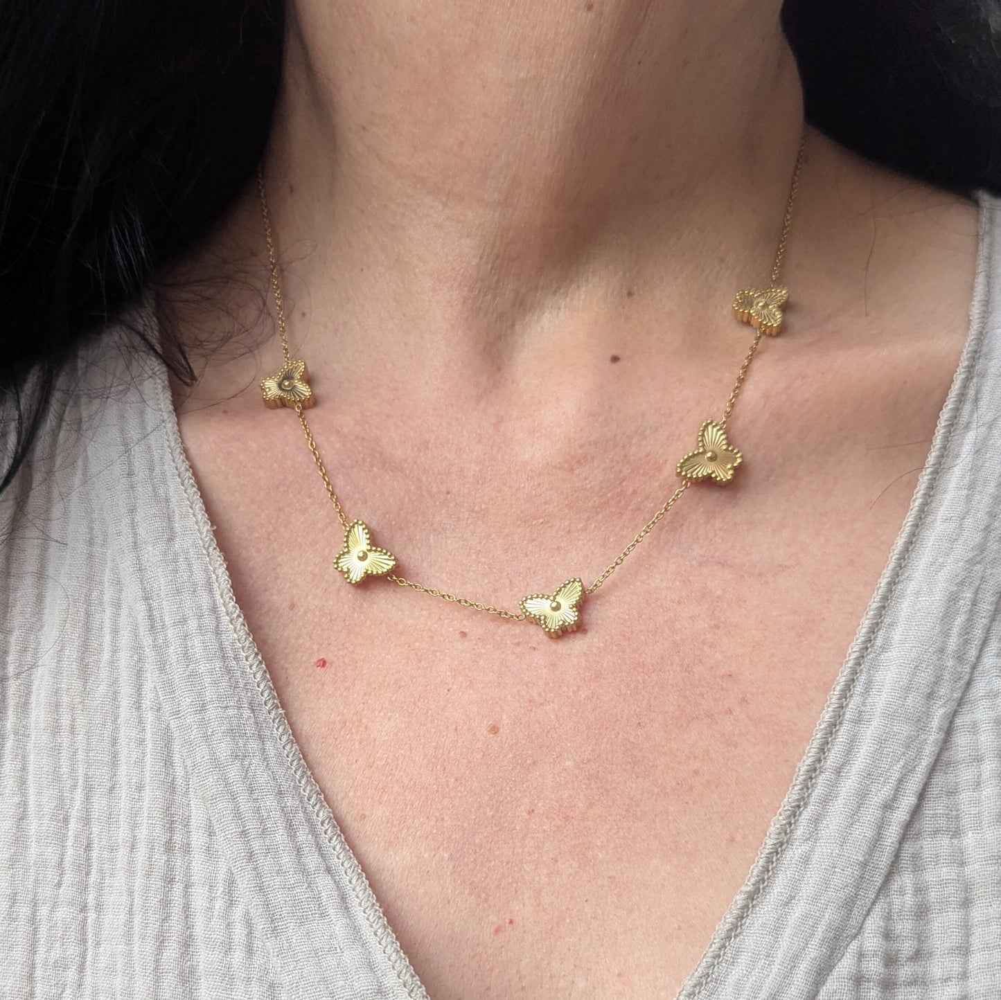 Butterfly Set (Earrings, Necklace & Bracelet)