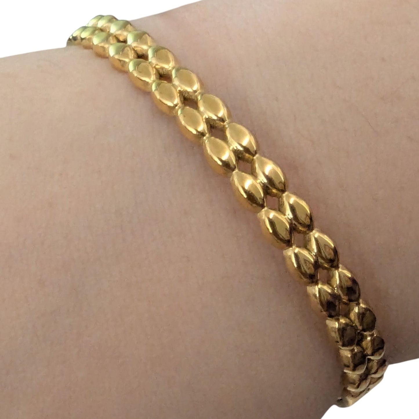 Gilded Weave Bangle