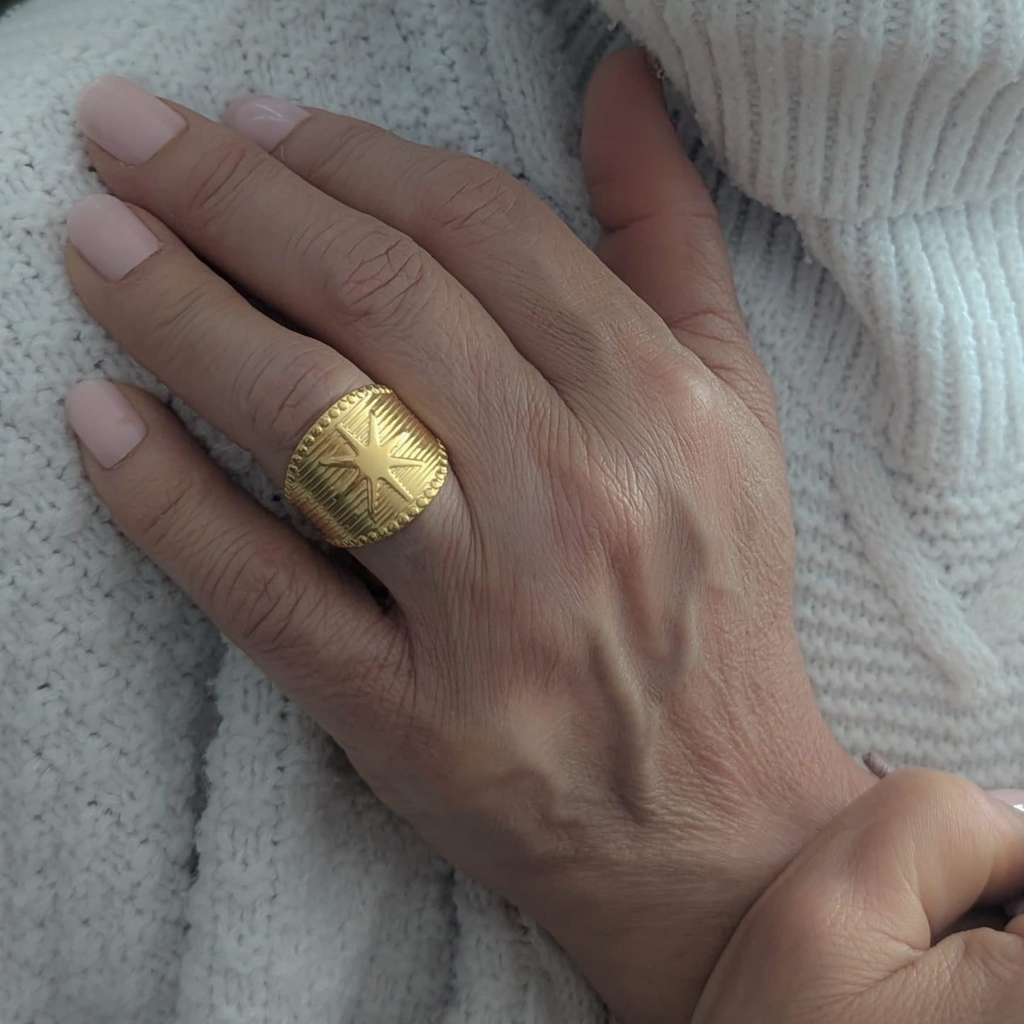 Guiding Star Adjustable Ring