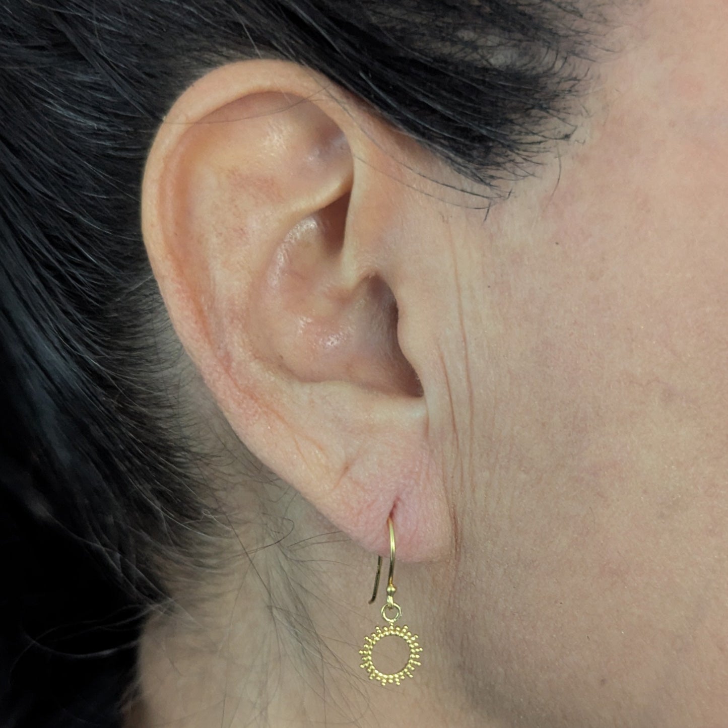 Hollow Sun Ultra Lightweight Earrings