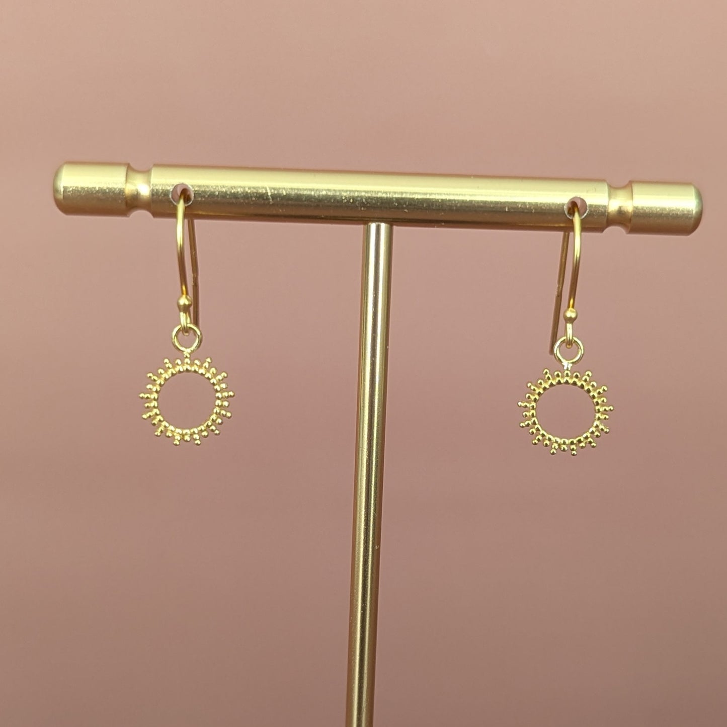Hollow Sun Ultra Lightweight Earrings
