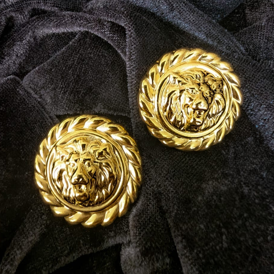 Vintage Lion Earrings