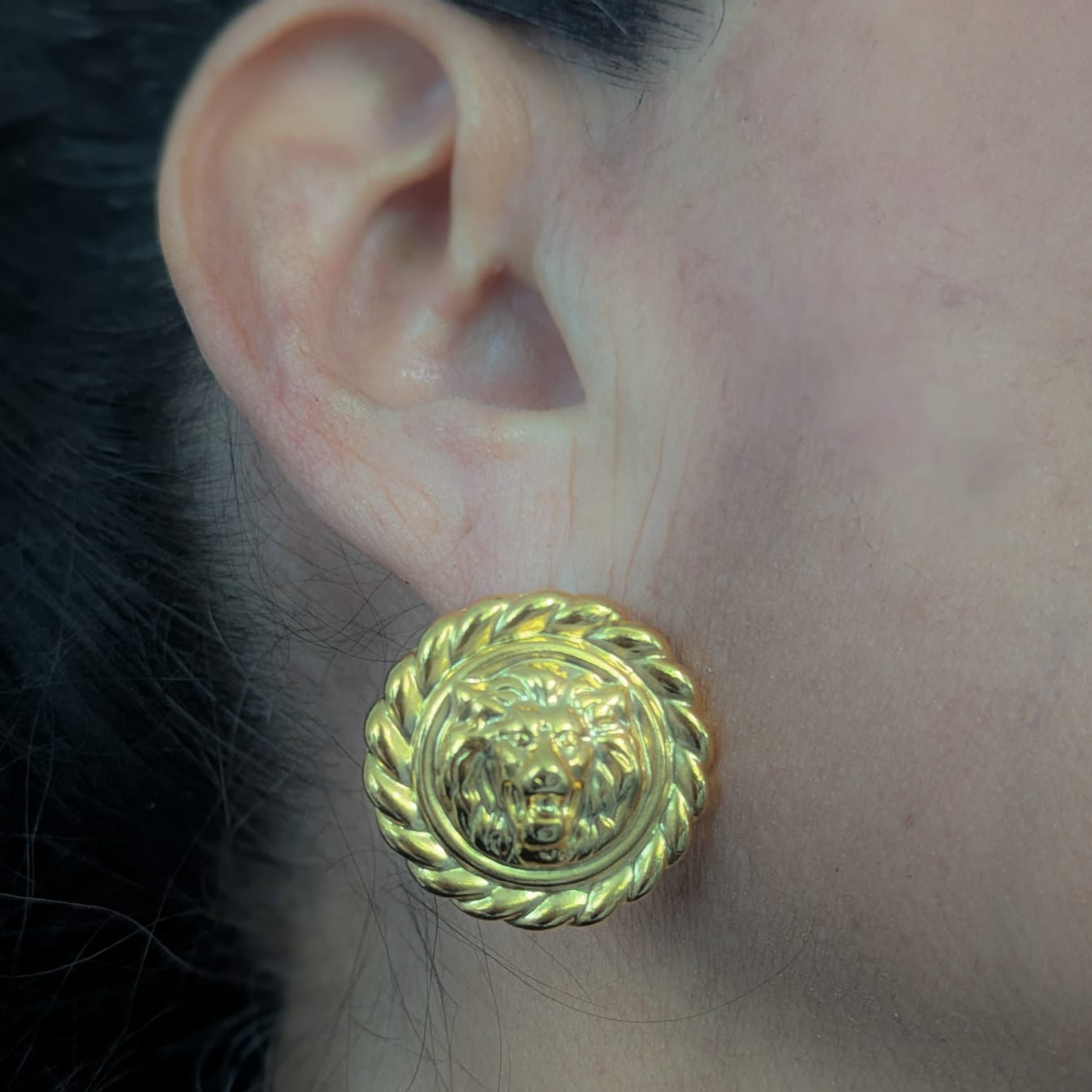 Vintage Lion Earrings