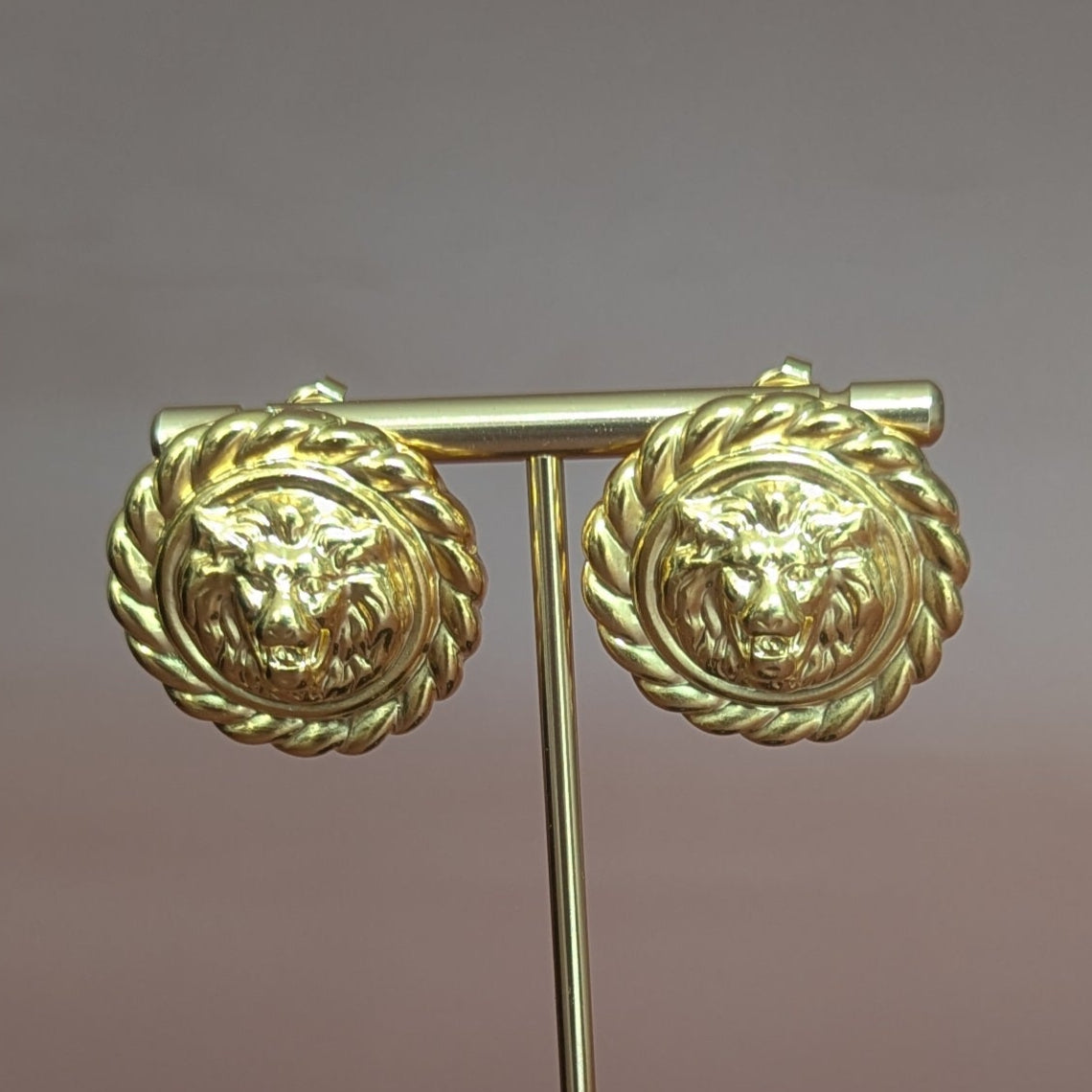 Vintage Lion Earrings