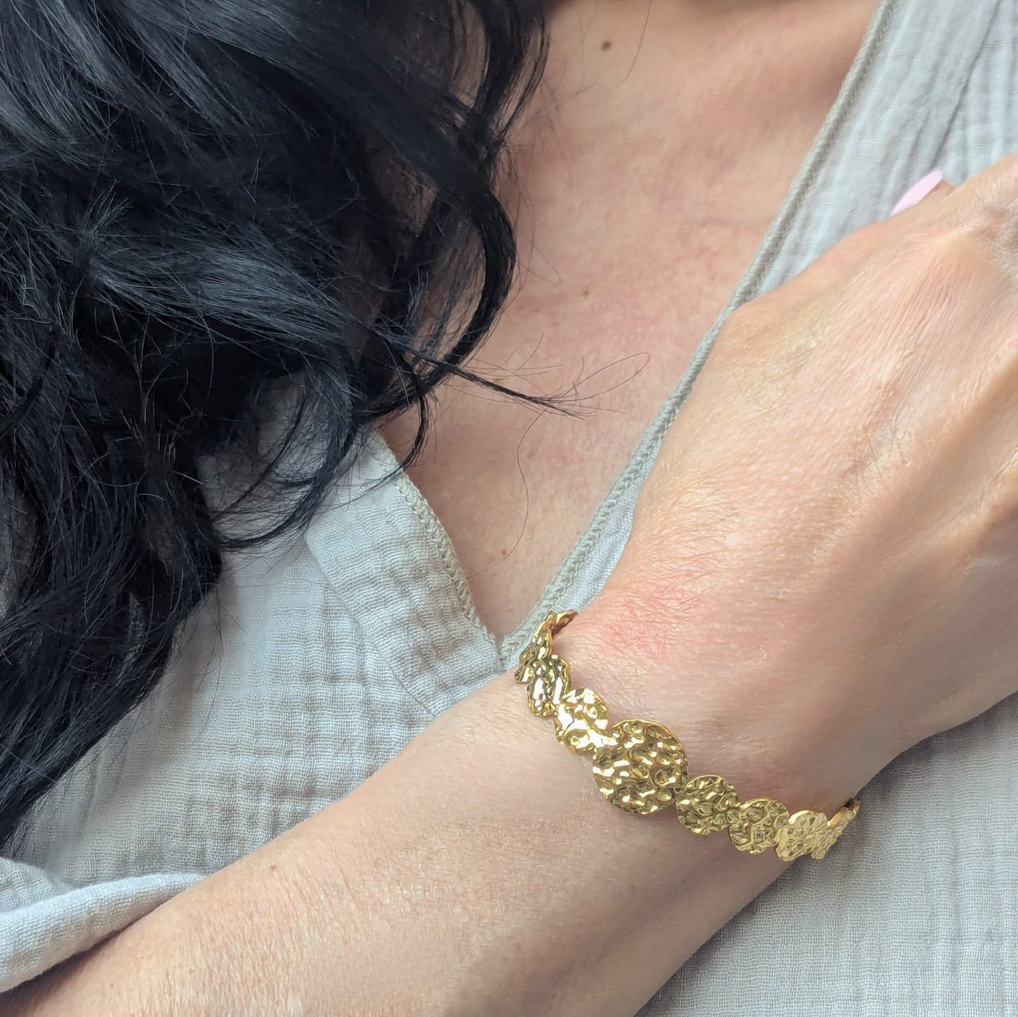 Madagascar Hammered Bangle