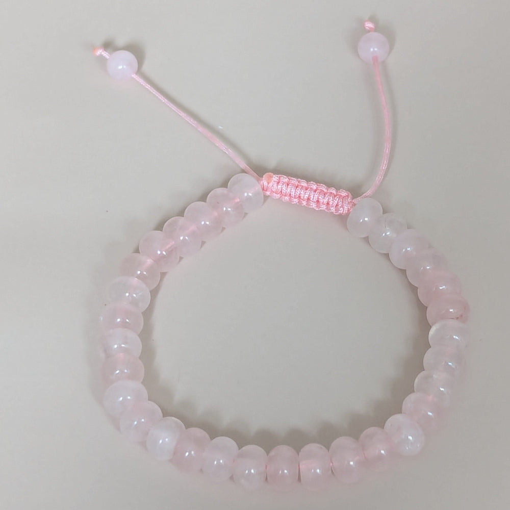 Rose Quartz Braided Bracelet