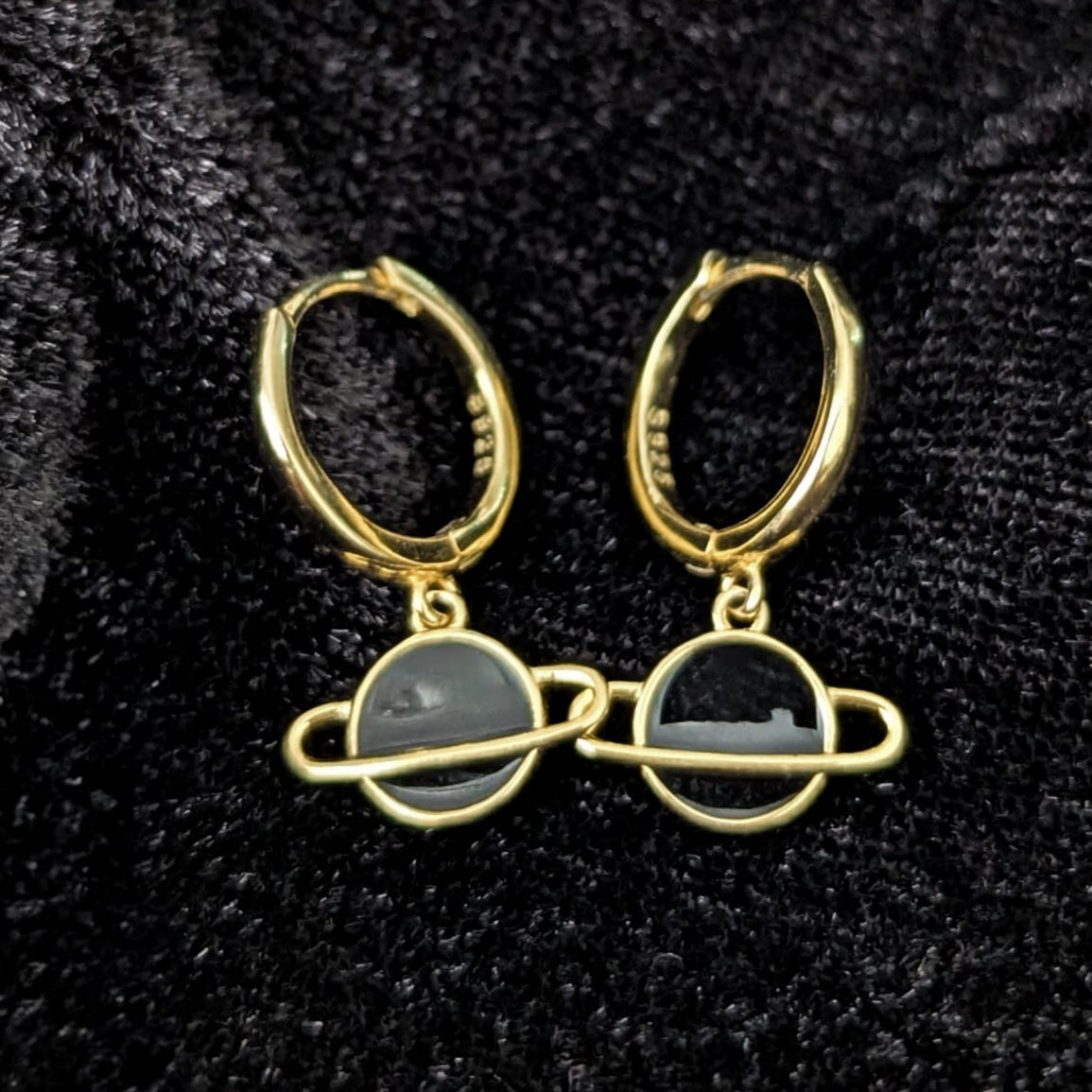 Saturn Hoop Earrings