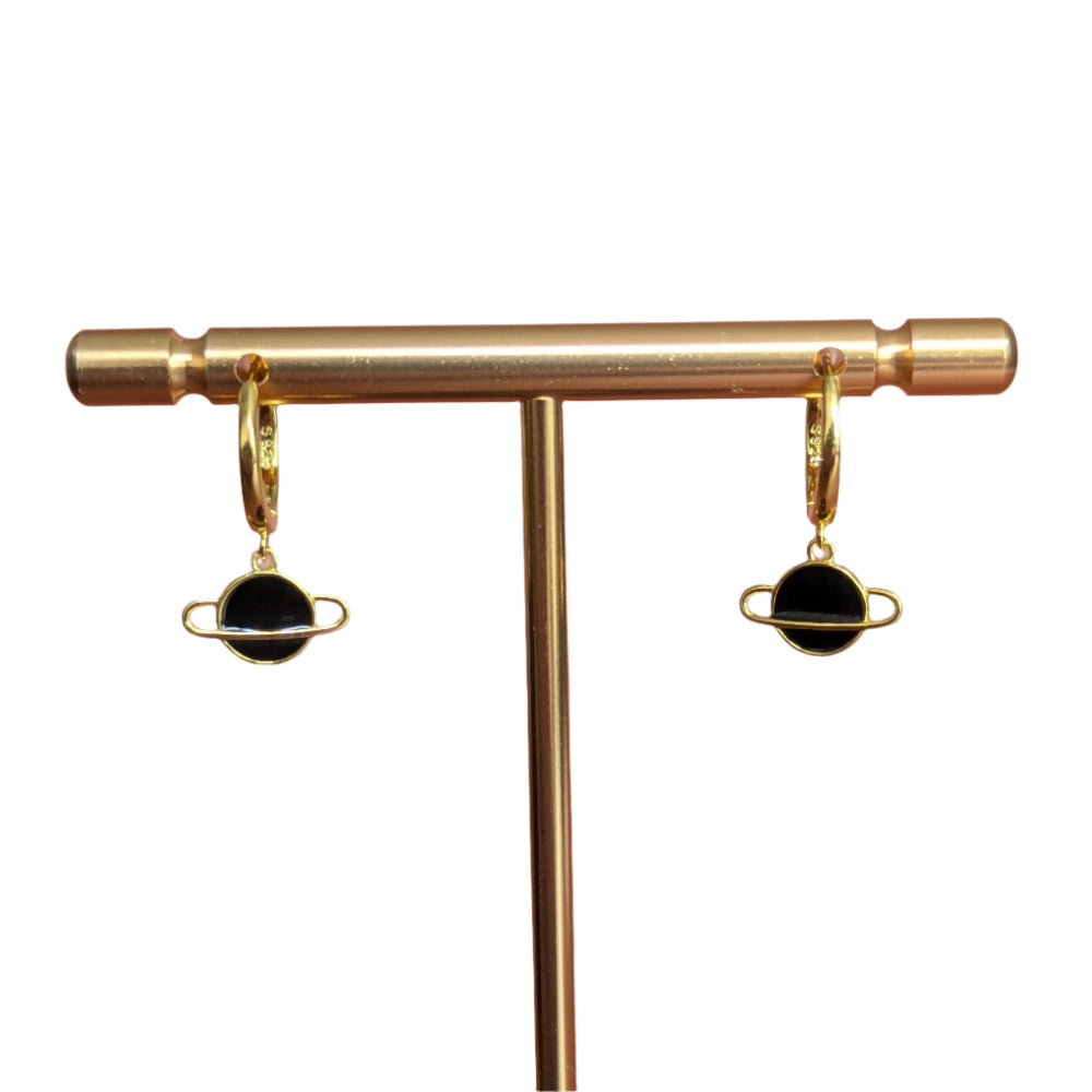 Saturn Hoop Earrings