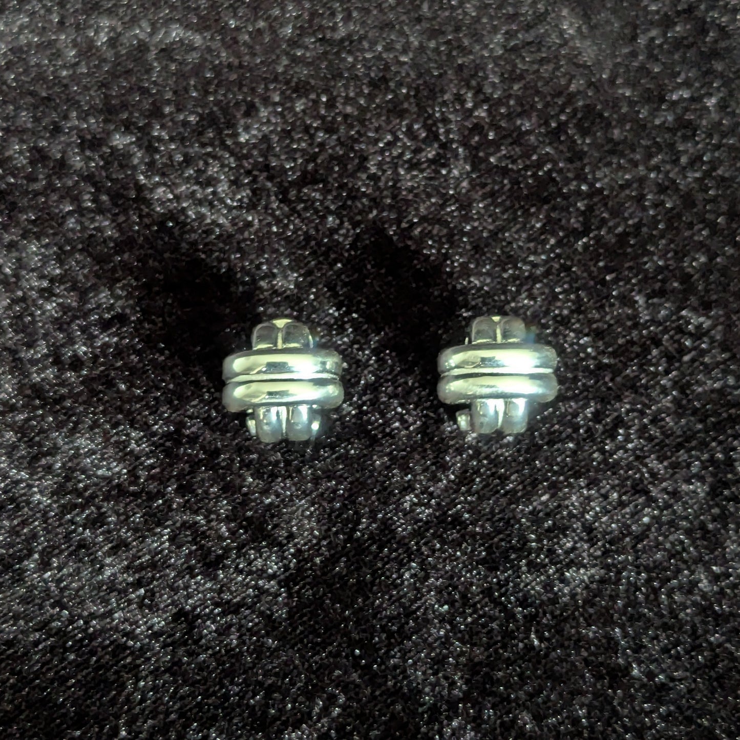 Silver Cross Earrings