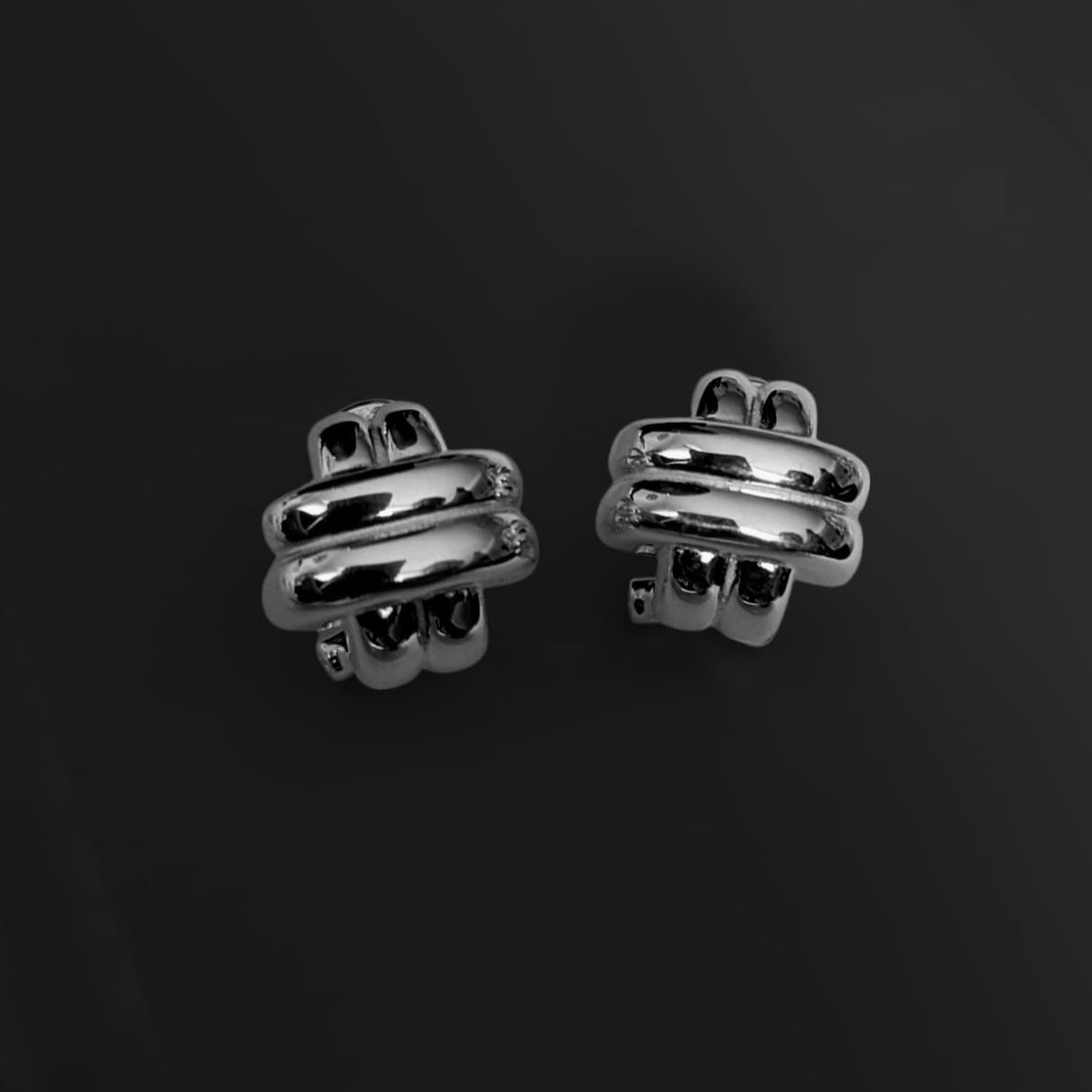 Silver Cross Earrings