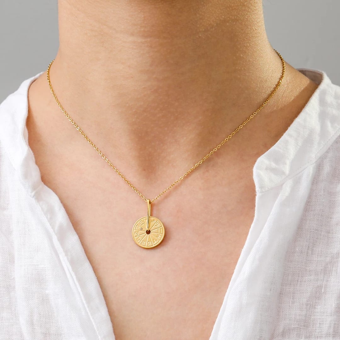 Zodiac Wheel Necklace