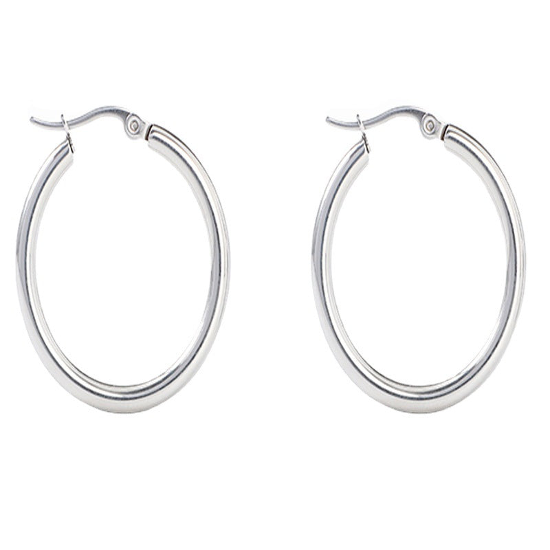 Simply Silver Hoops