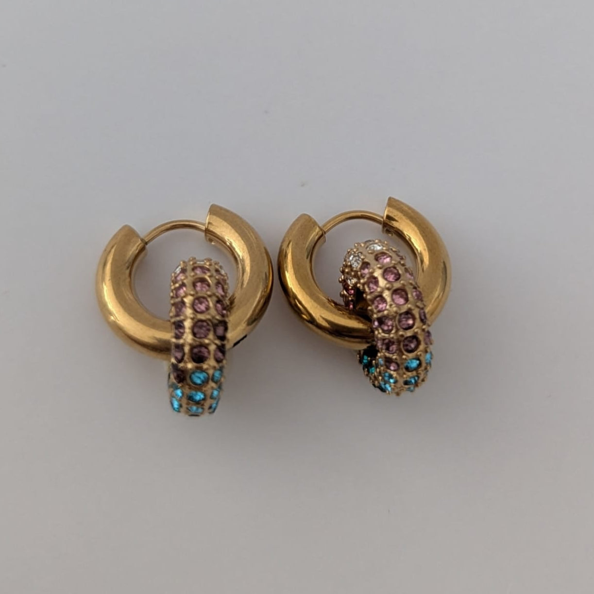 Detachable Double Hoop Earrings