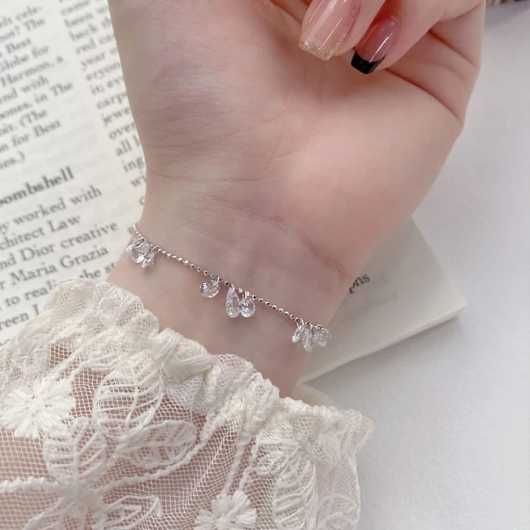 Sterling Silver Dewdrop Bracelet