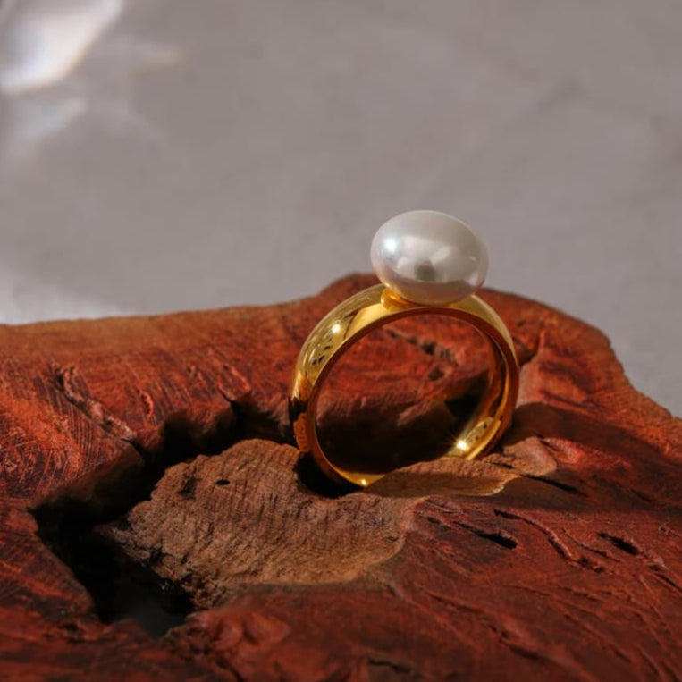 Pearl Statement Ring