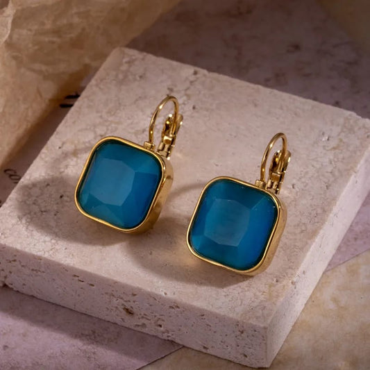Square Zircon Earrings