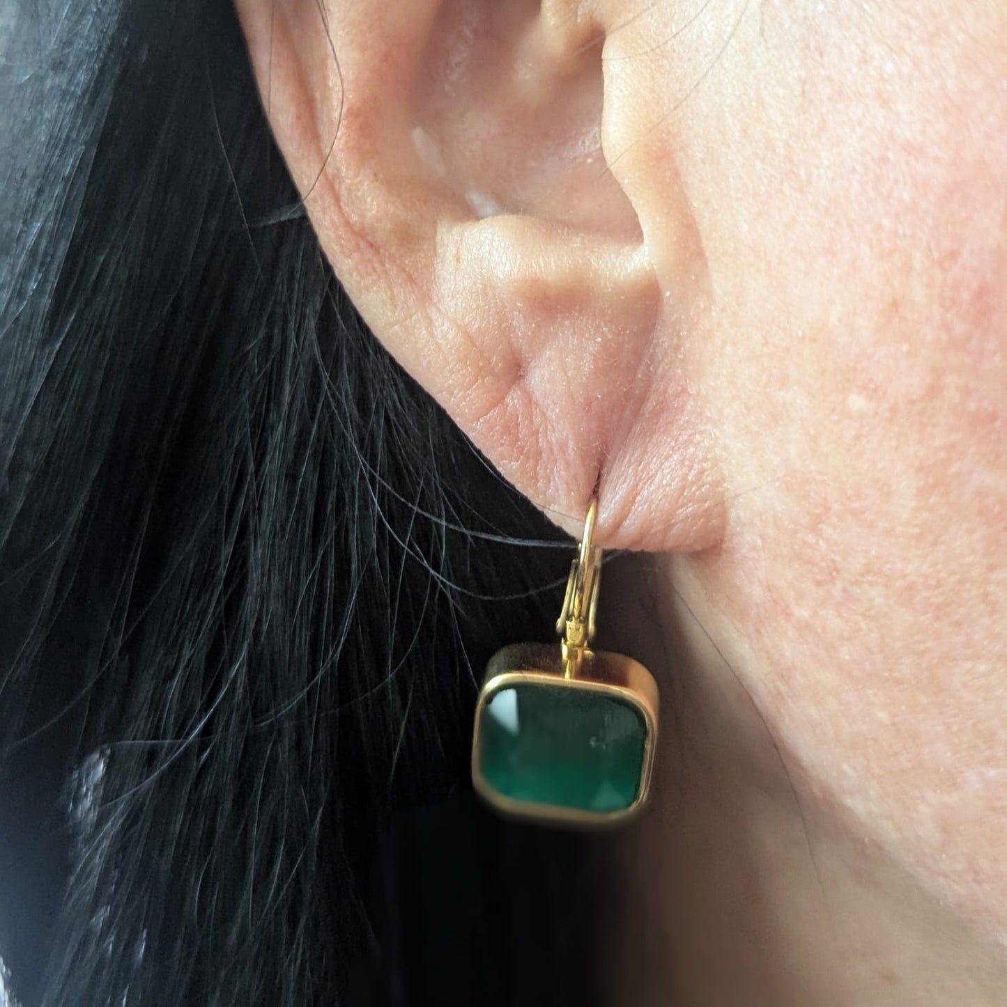 Square Zircon Earrings