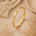 Evil Eye Gemstone Bangle