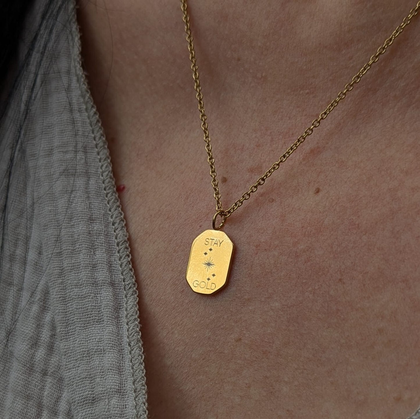 Chelsea "Stay Gold" Necklace