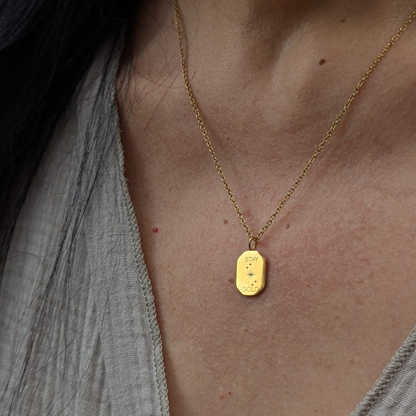 Chelsea "Stay Gold" Necklace