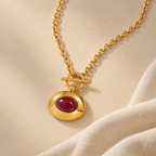 Brownstone Necklace & Earrings Set
