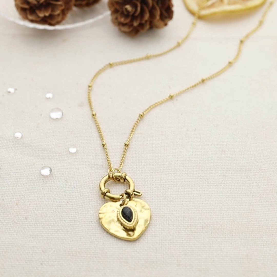 Black Heart Necklace