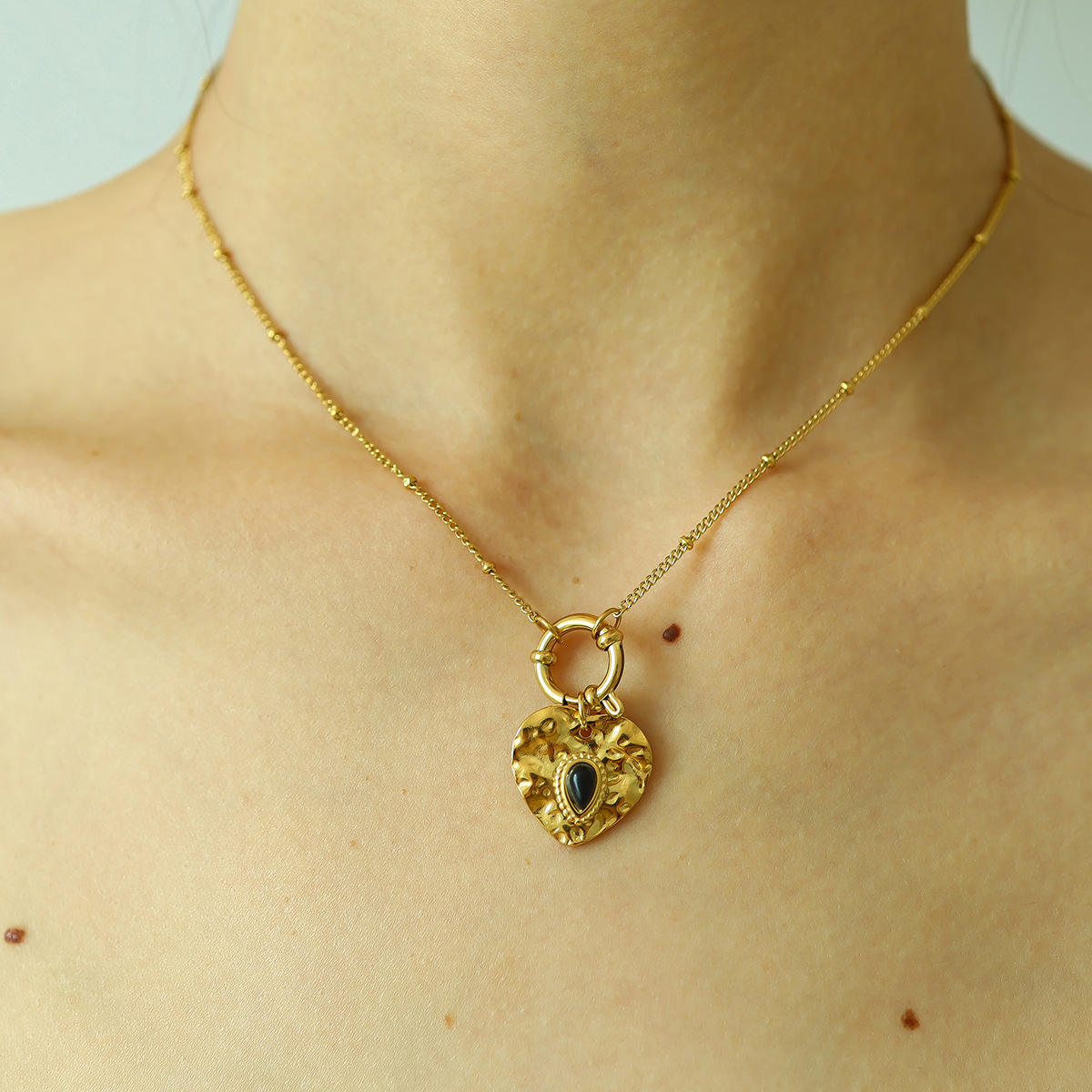 Black Heart Necklace