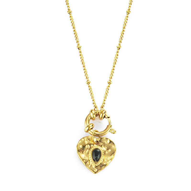 Black Heart Necklace