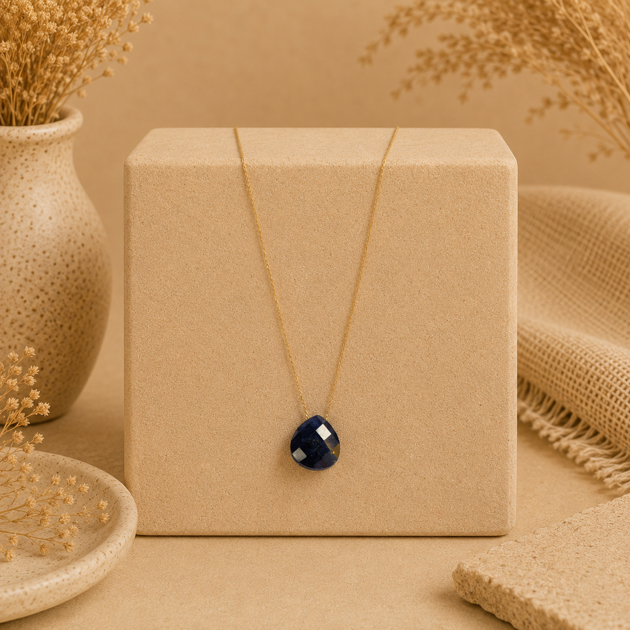 Floating Natural Stone Necklace