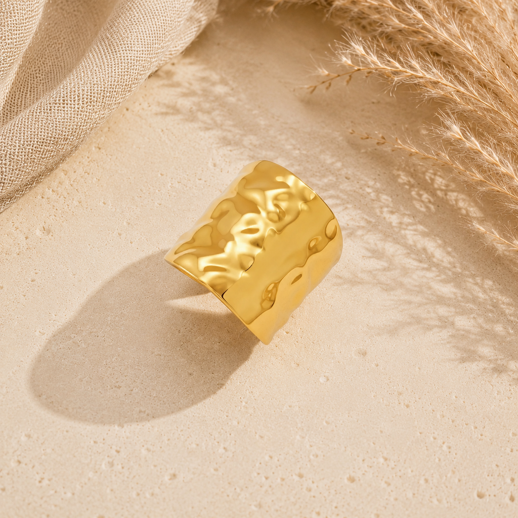 Malia Hammered Adjustable Ring