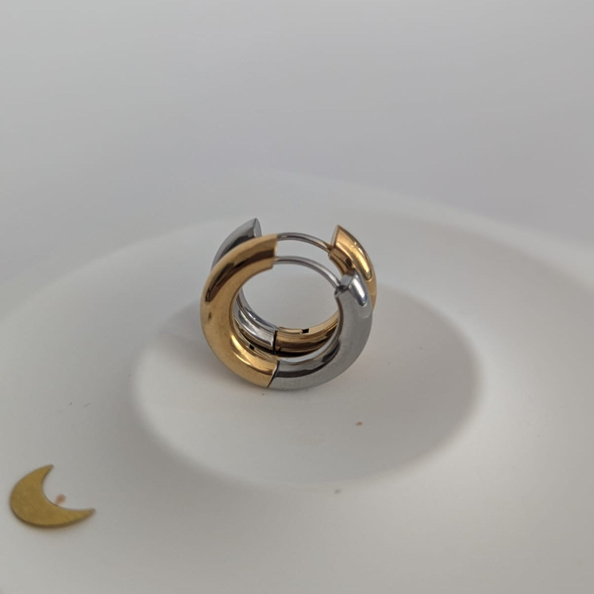Mixed Metal Hoops