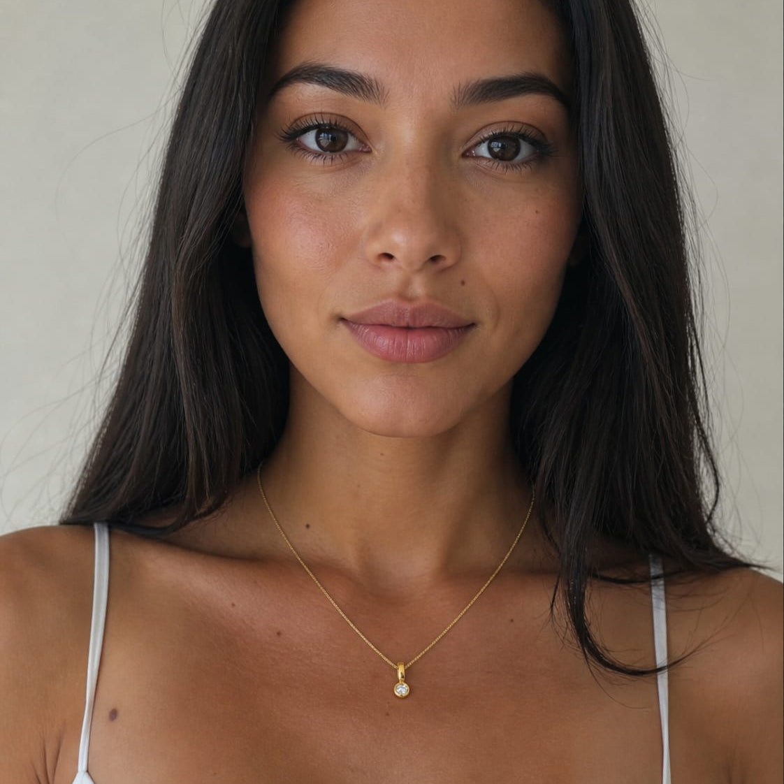 Petite Solitaire Necklace