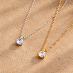 Perfect Circle Solitaire Necklace