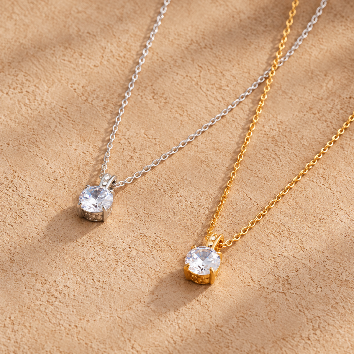 Perfect Circle Solitaire Necklace