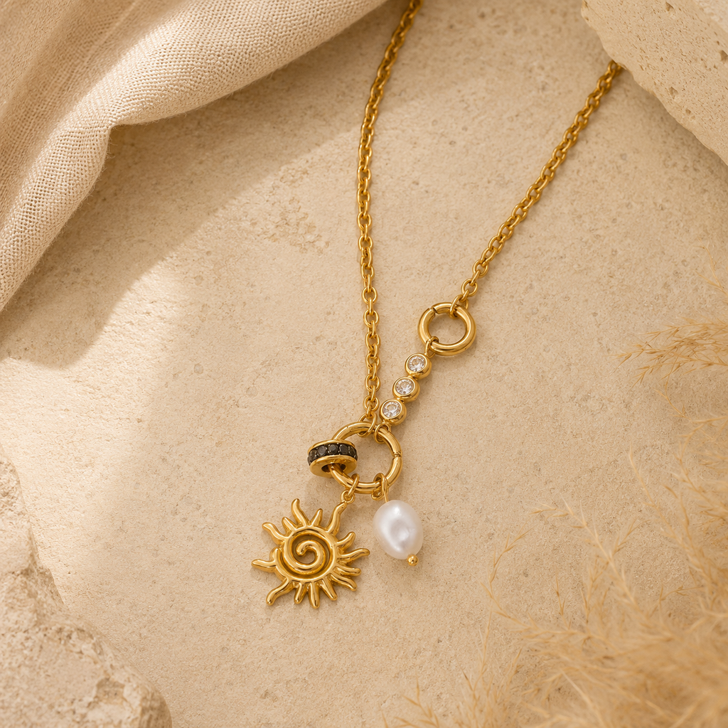 Spiral Sun Necklace