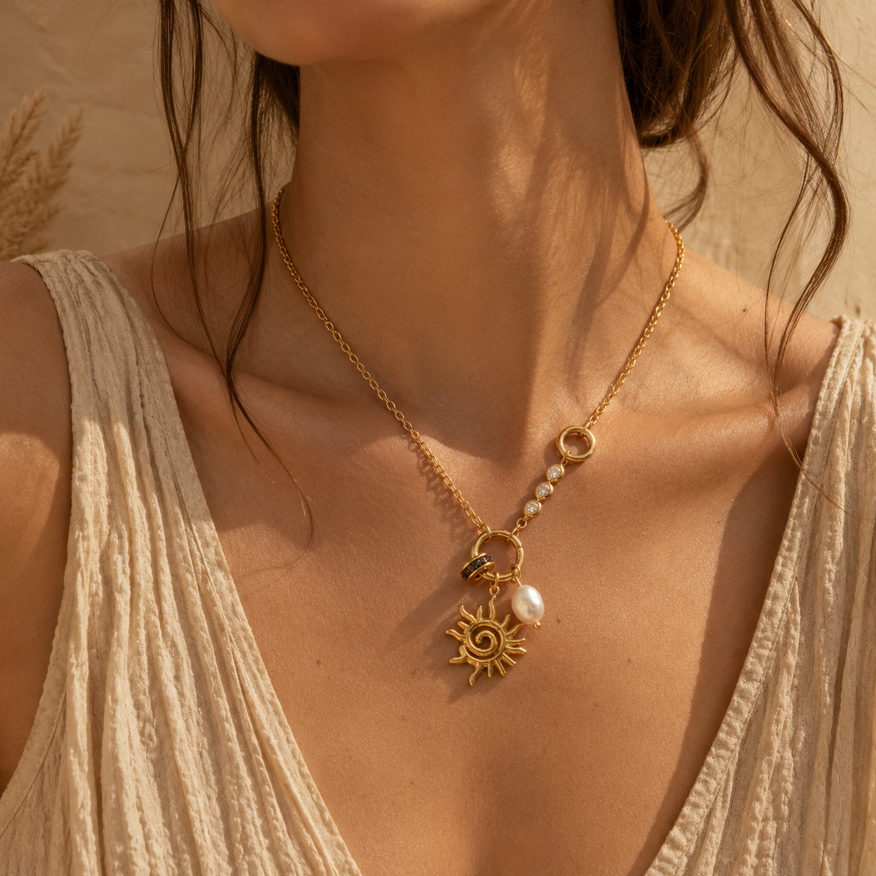 Spiral Sun Necklace