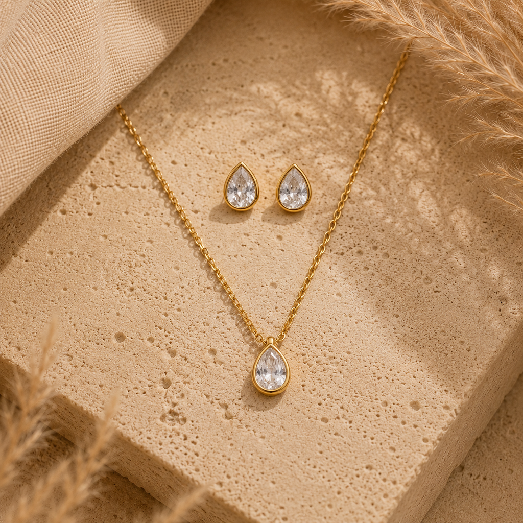 Teardrop Zirconia Set