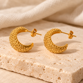 Marielle Textured Hoops