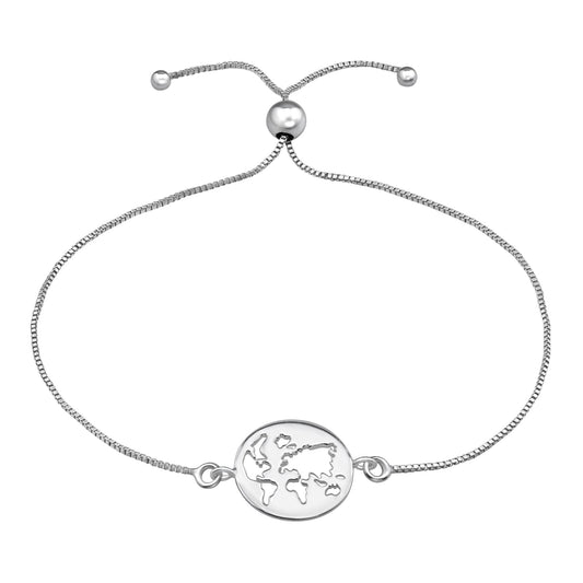 Travel The World Adjustable Bracelet