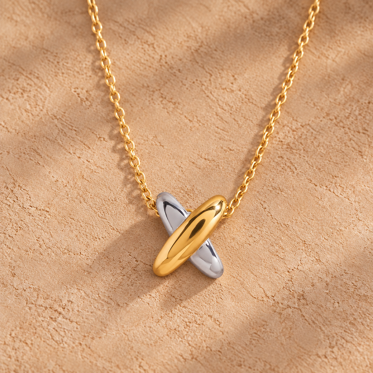 Mixed Metal X Factor Necklace