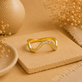 Zirconia Wave Ring