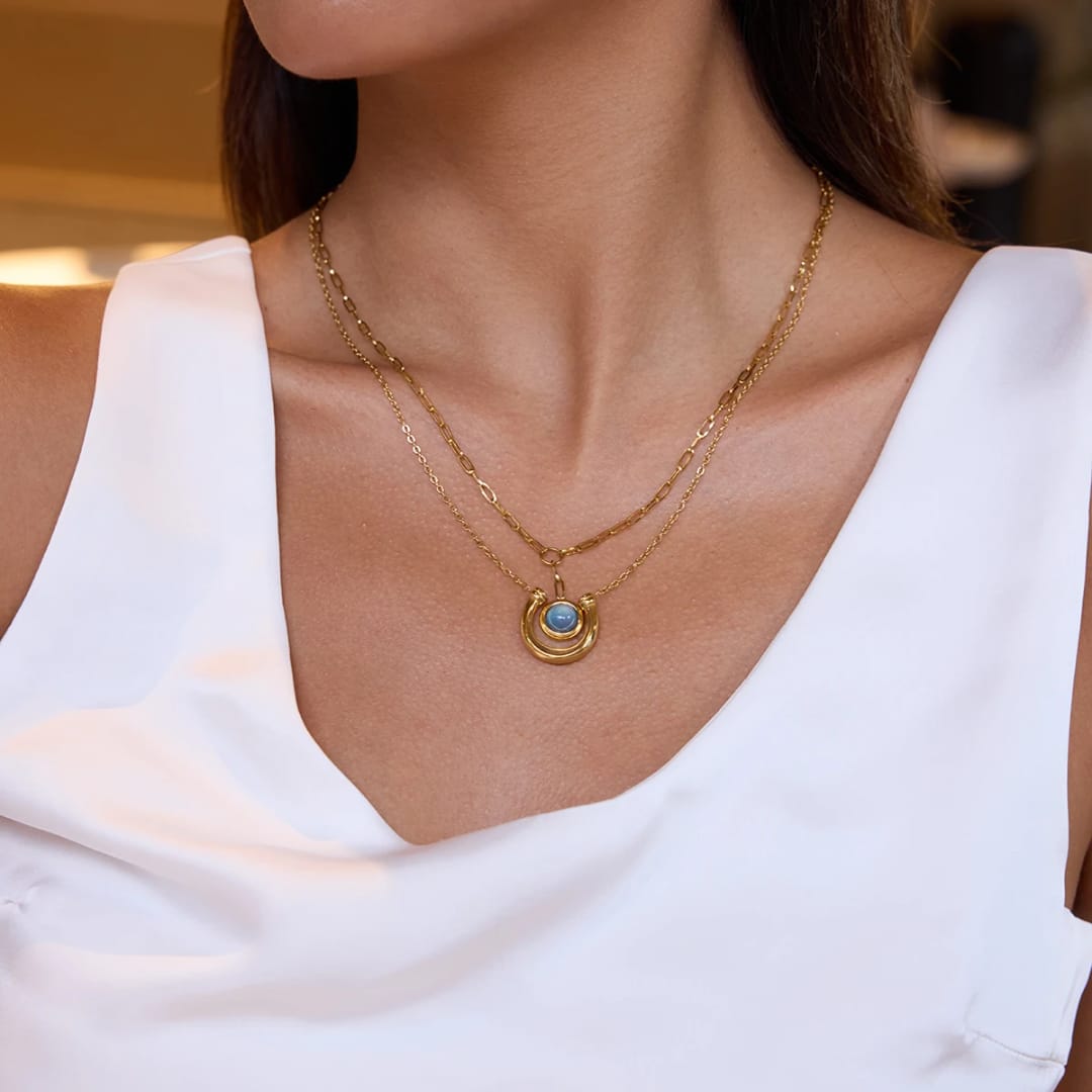 Layered Horseshoe Necklace