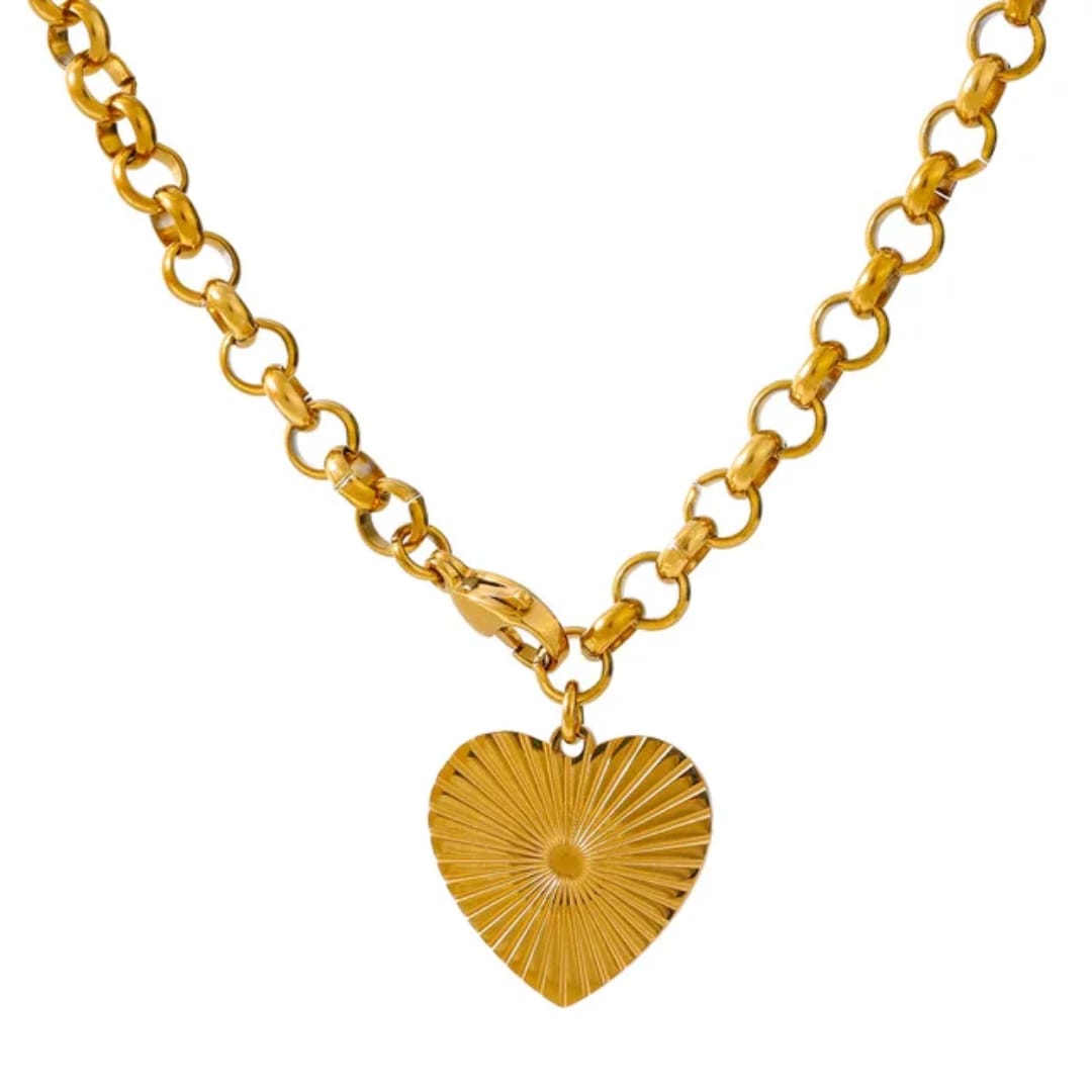 Starburst Heart Necklace