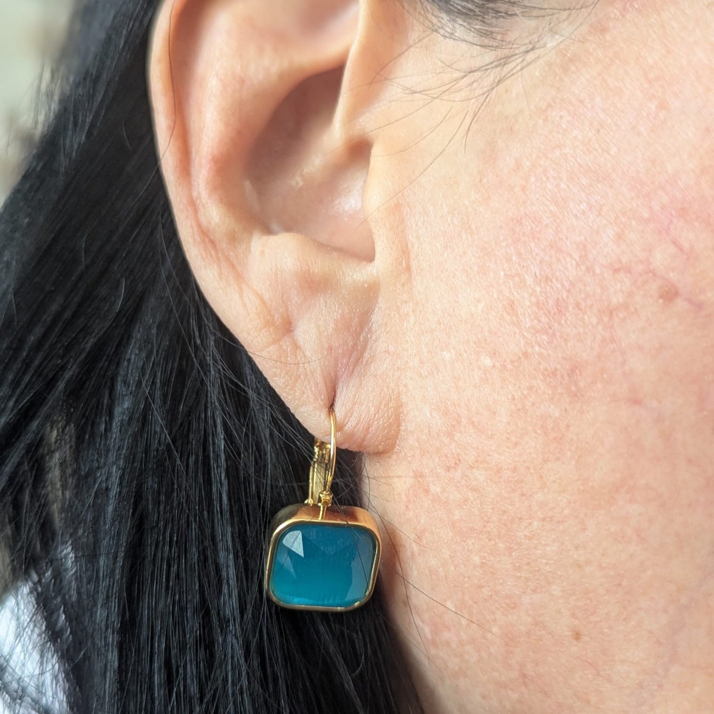 Square Zircon Earrings