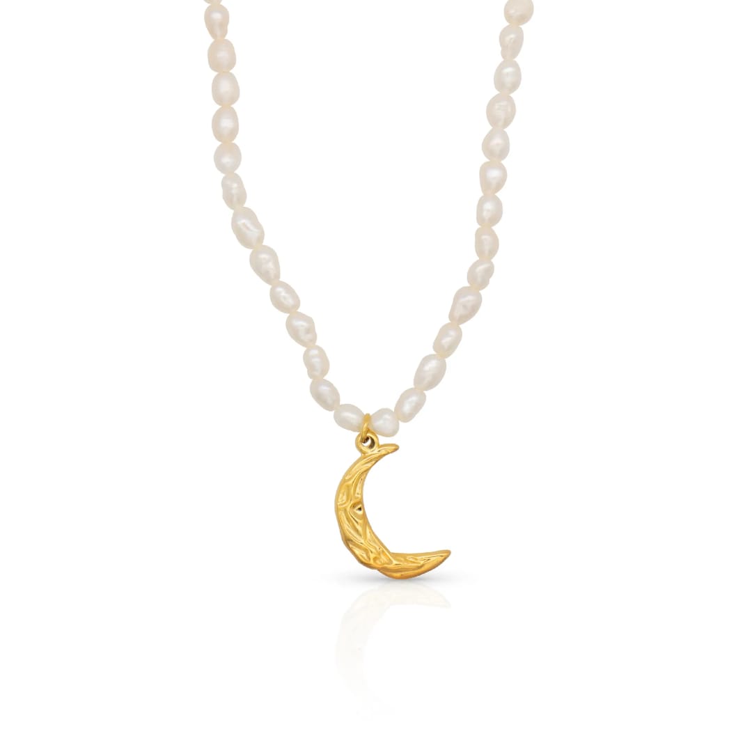 Freshwater Pearl Moon Necklace