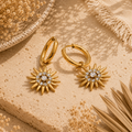 Crystal Sun Earrings