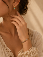 Blue Star Charm Earrings