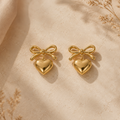 Bow & Heart Earrings