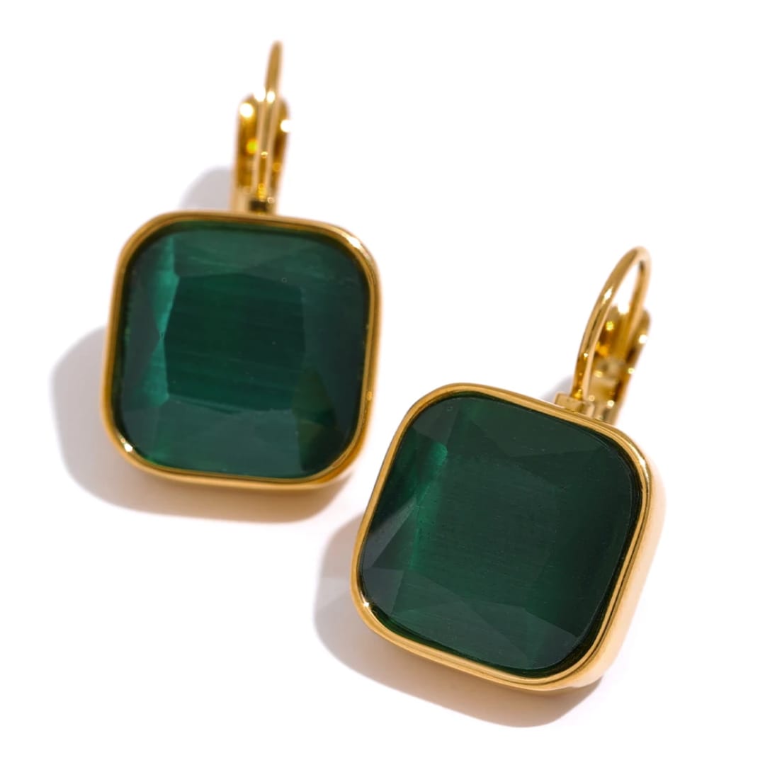 Square Zircon Earrings